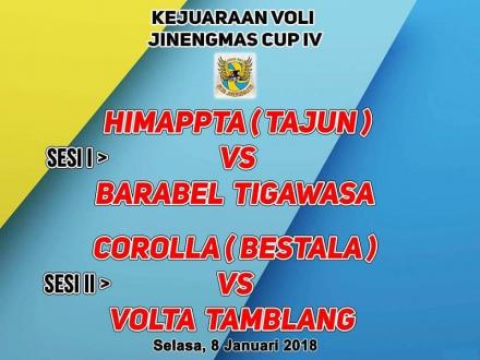 Jinengmas Cup IV: Himappta vs Barabel, Andalkan Skuat Juara di Volbi