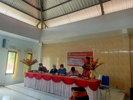 Desa Tajun Gelar Musrenbangdes, Penetapan Usulan RKPDes 2022 dan DU RKP 2023