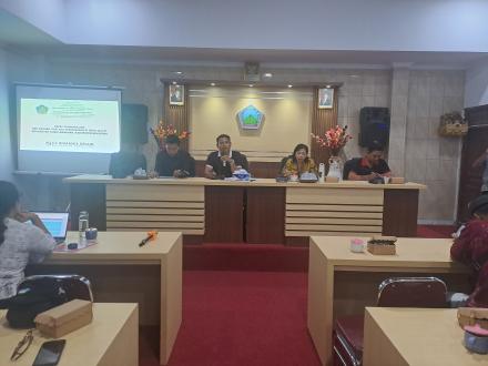 Rapat Pendahuluan DED Rehabilitasi Jalan Taman Sari - Baru Rumpi. 